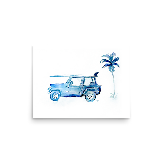 Poster | Surf Jeep