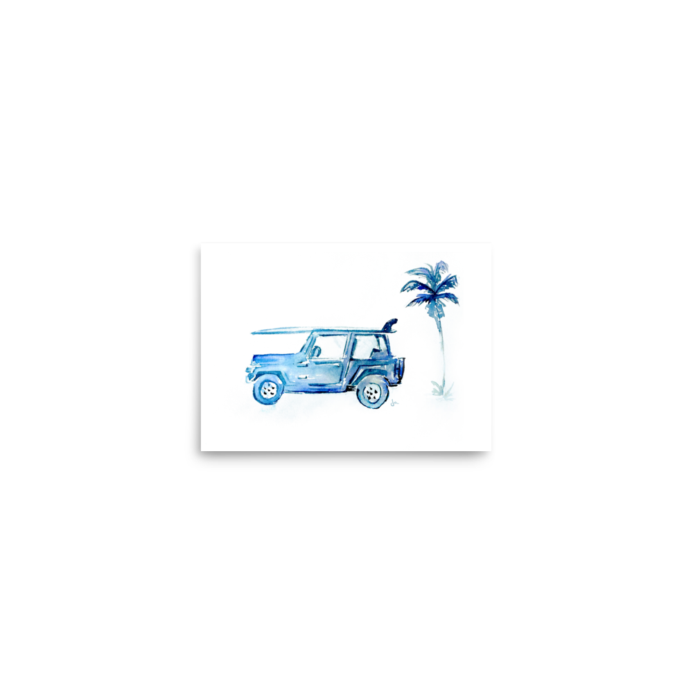 Poster | Surf Jeep