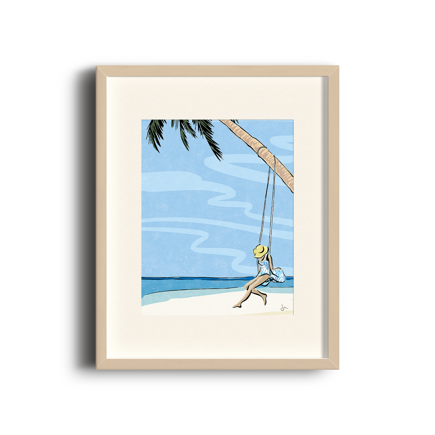 Poster | Swinging in Fiji | Coral