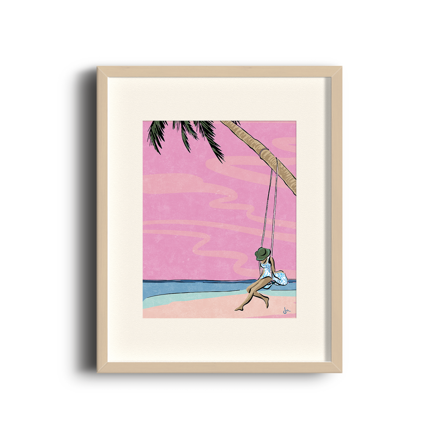 Poster | Swinging in Fiji | Coral