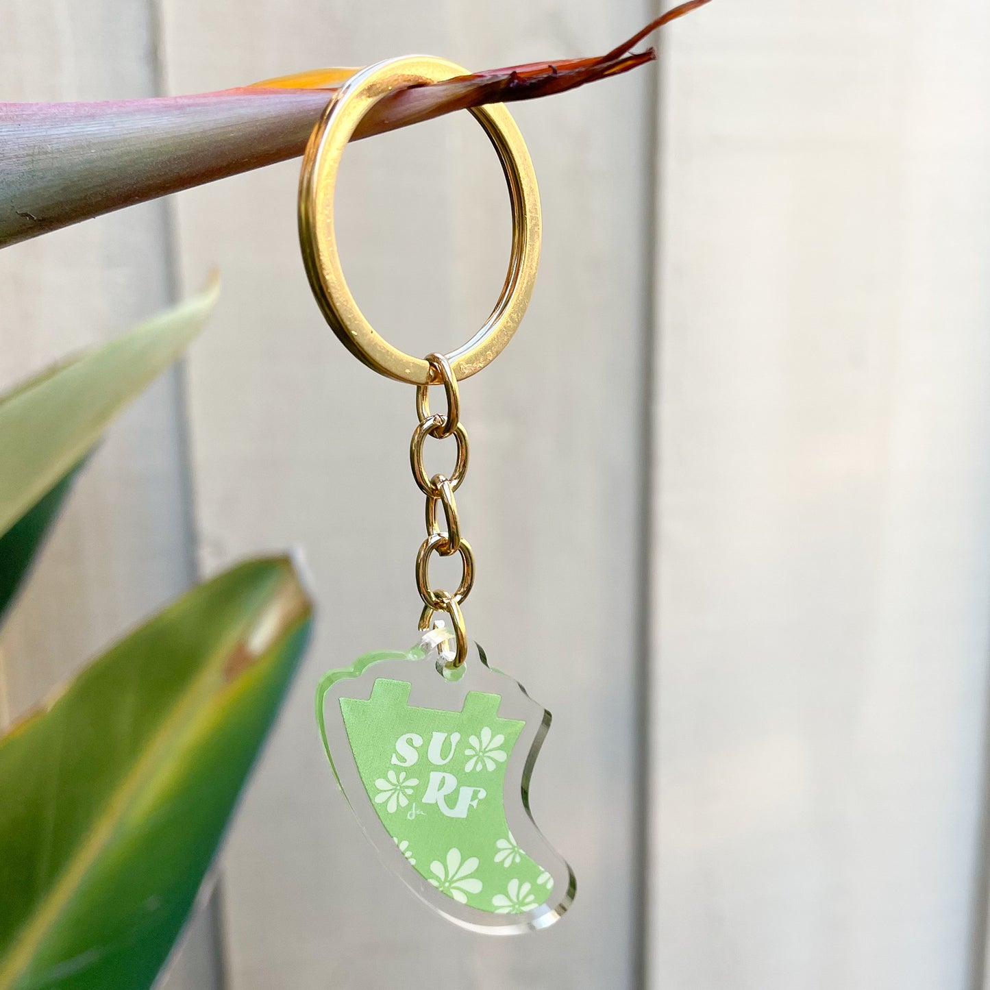 Fin Keychain | Surf Green