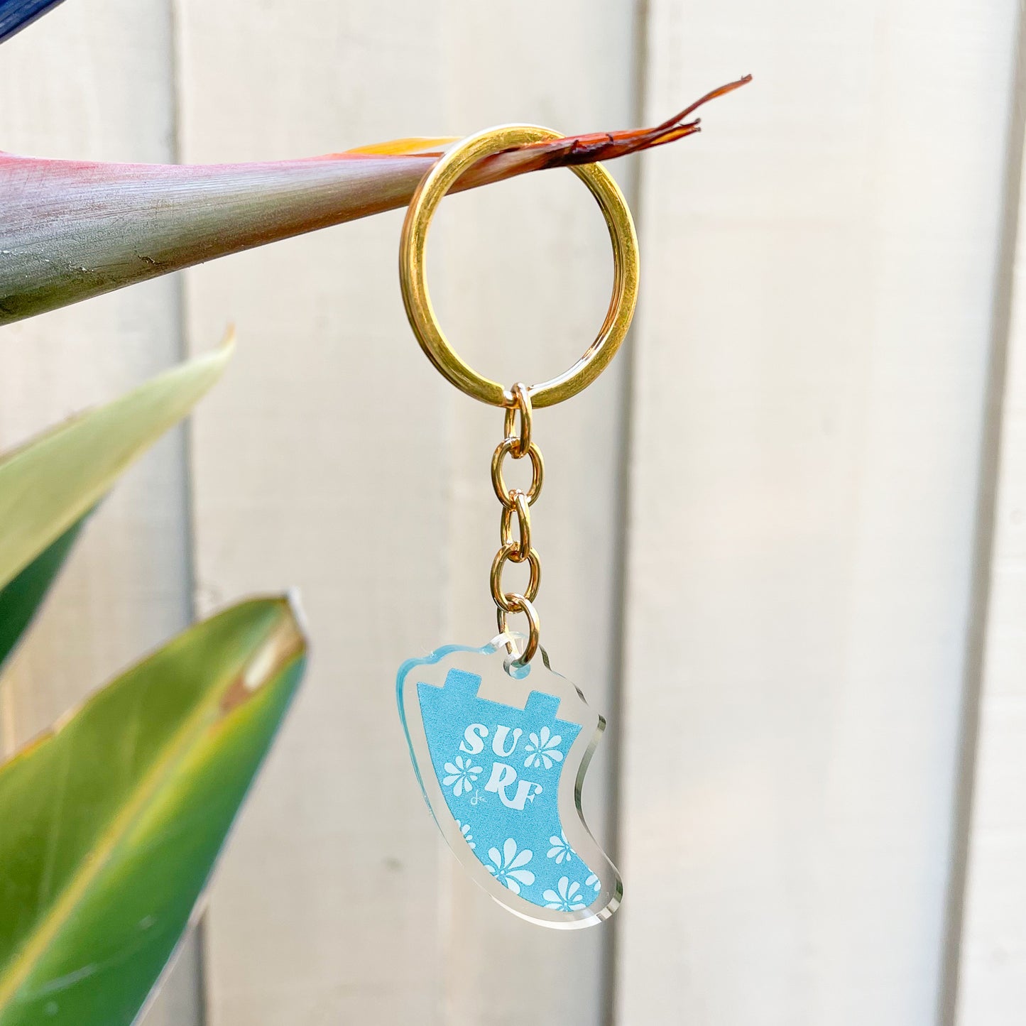 Fin Keychain | Surf Blue