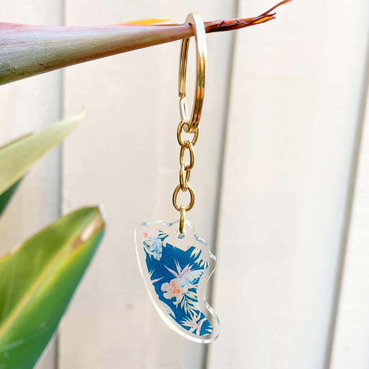 Fin Keychain | Hawaiiana Indigo