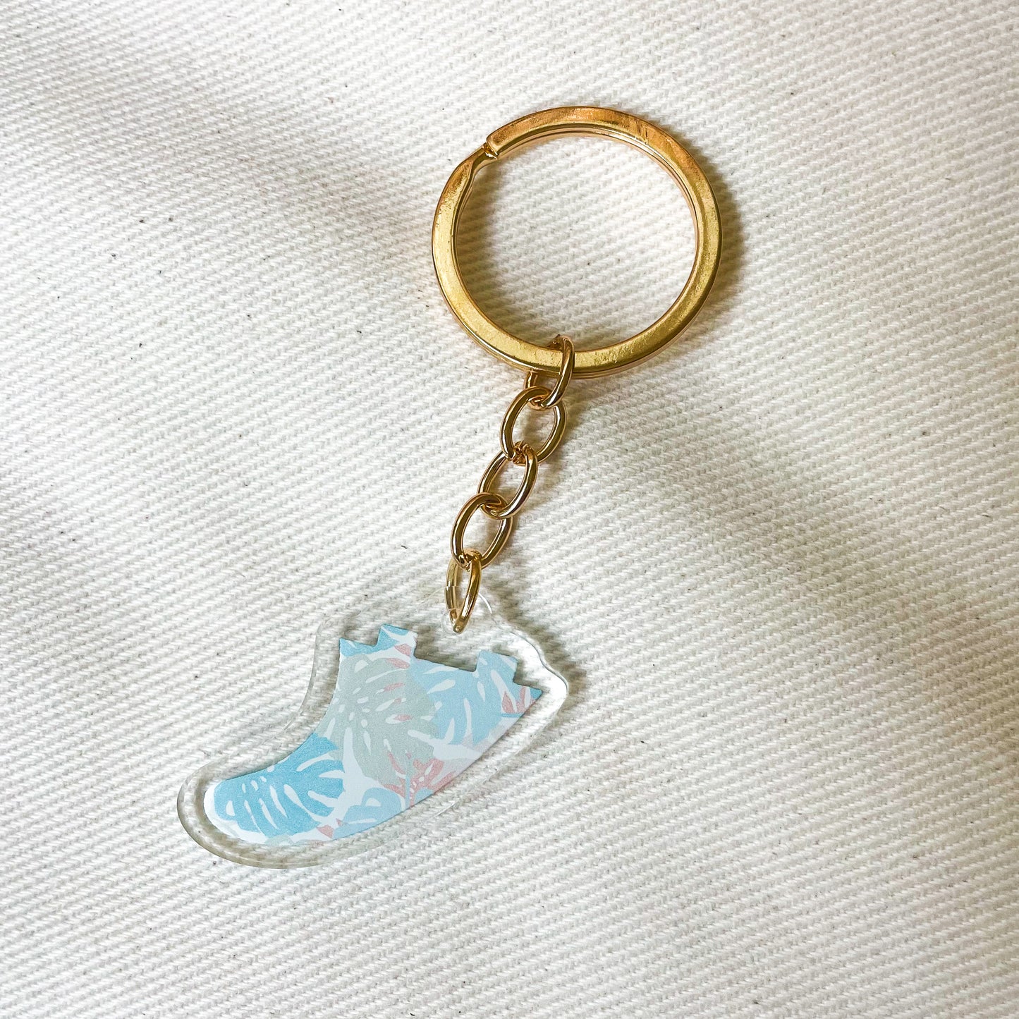 Fin Keychain | Monstera Stamp