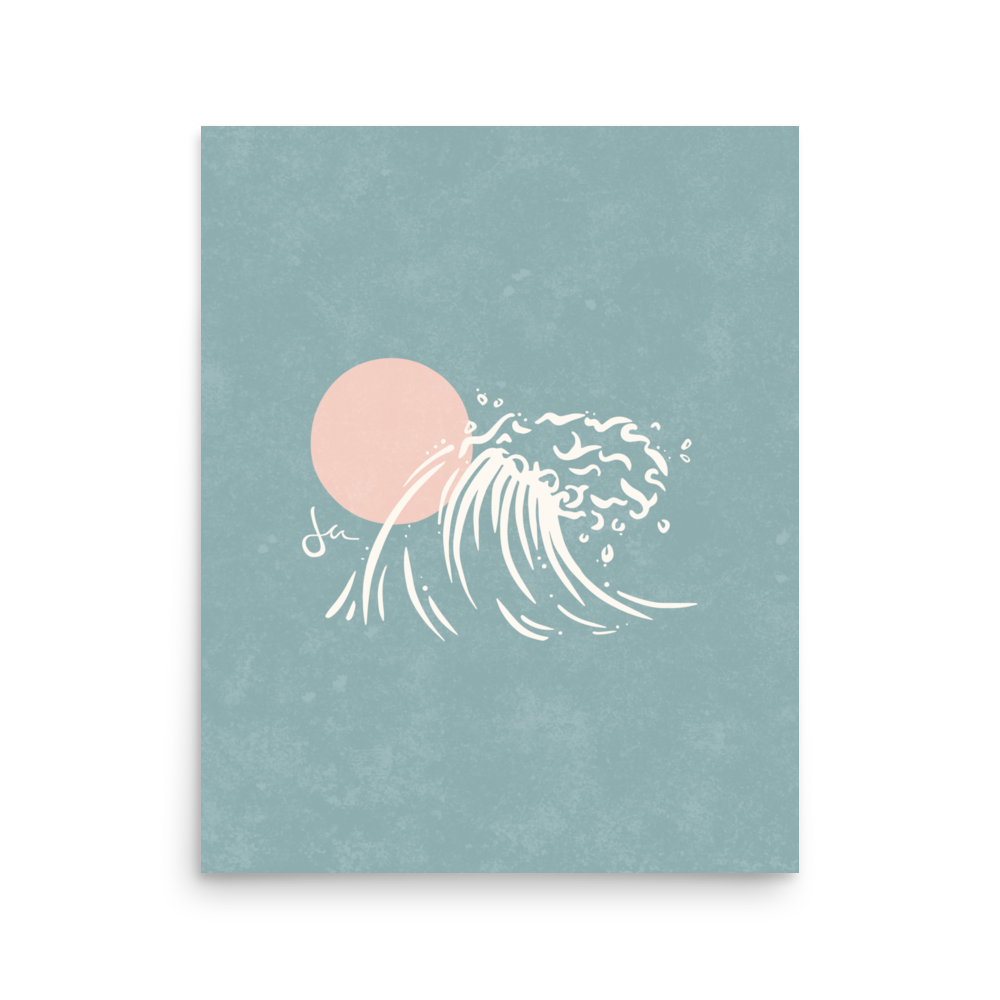 Poster | Nalu | Seafoam