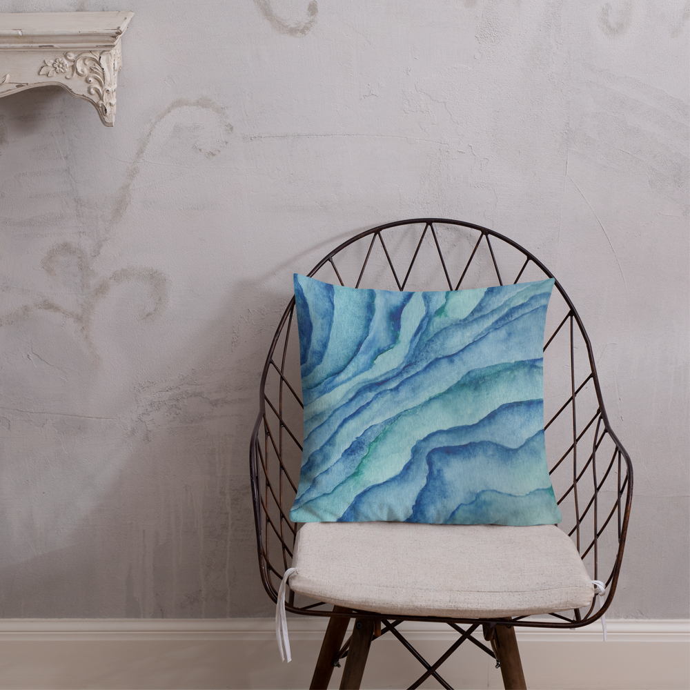 Premium Pillow Case - sea marble