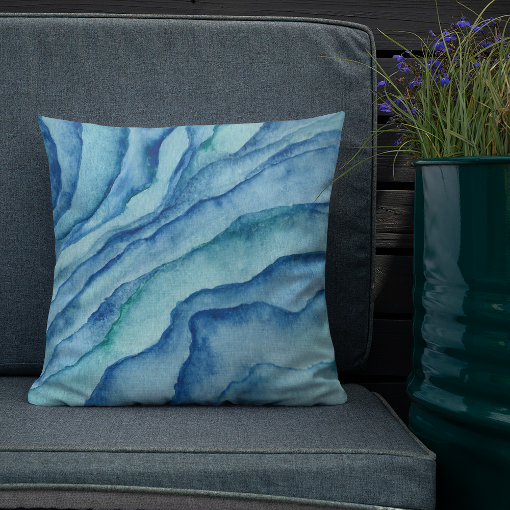 Premium Pillow Case - sea marble