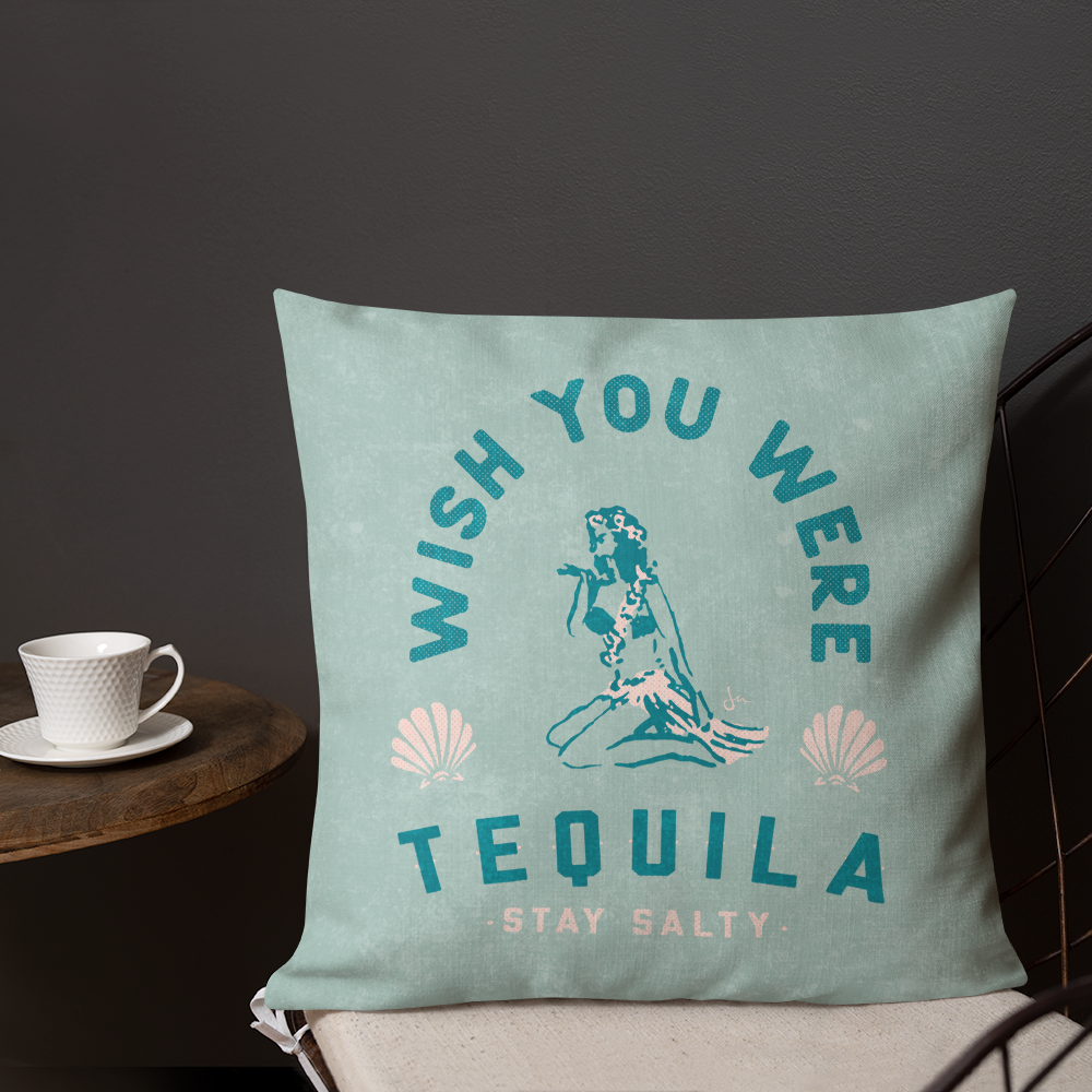Pillow Case | Hula Tequila - Seafoam