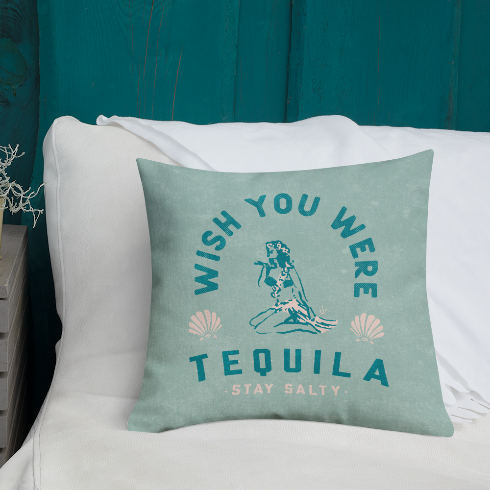 Pillow Case | Hula Tequila - Seafoam