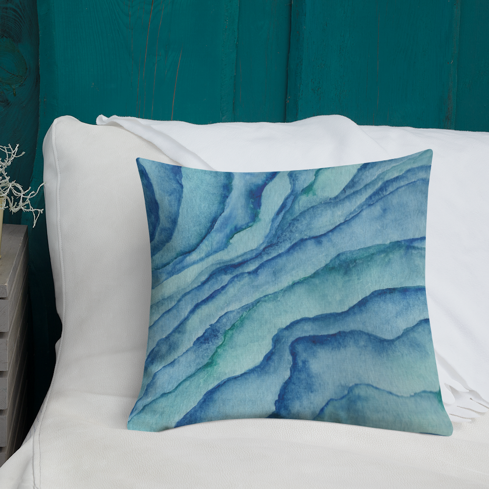 Premium Pillow Case - sea marble