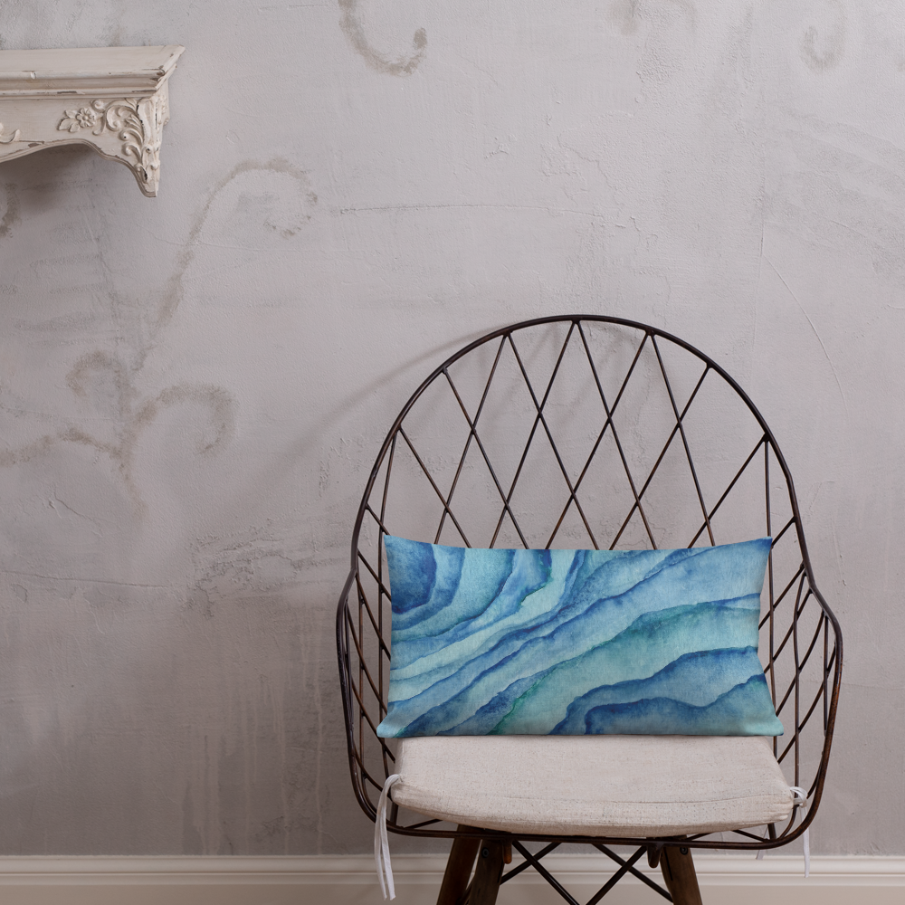 Premium Pillow Case - sea marble