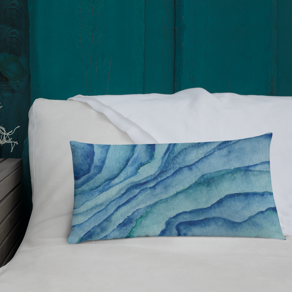 Premium Pillow Case - sea marble