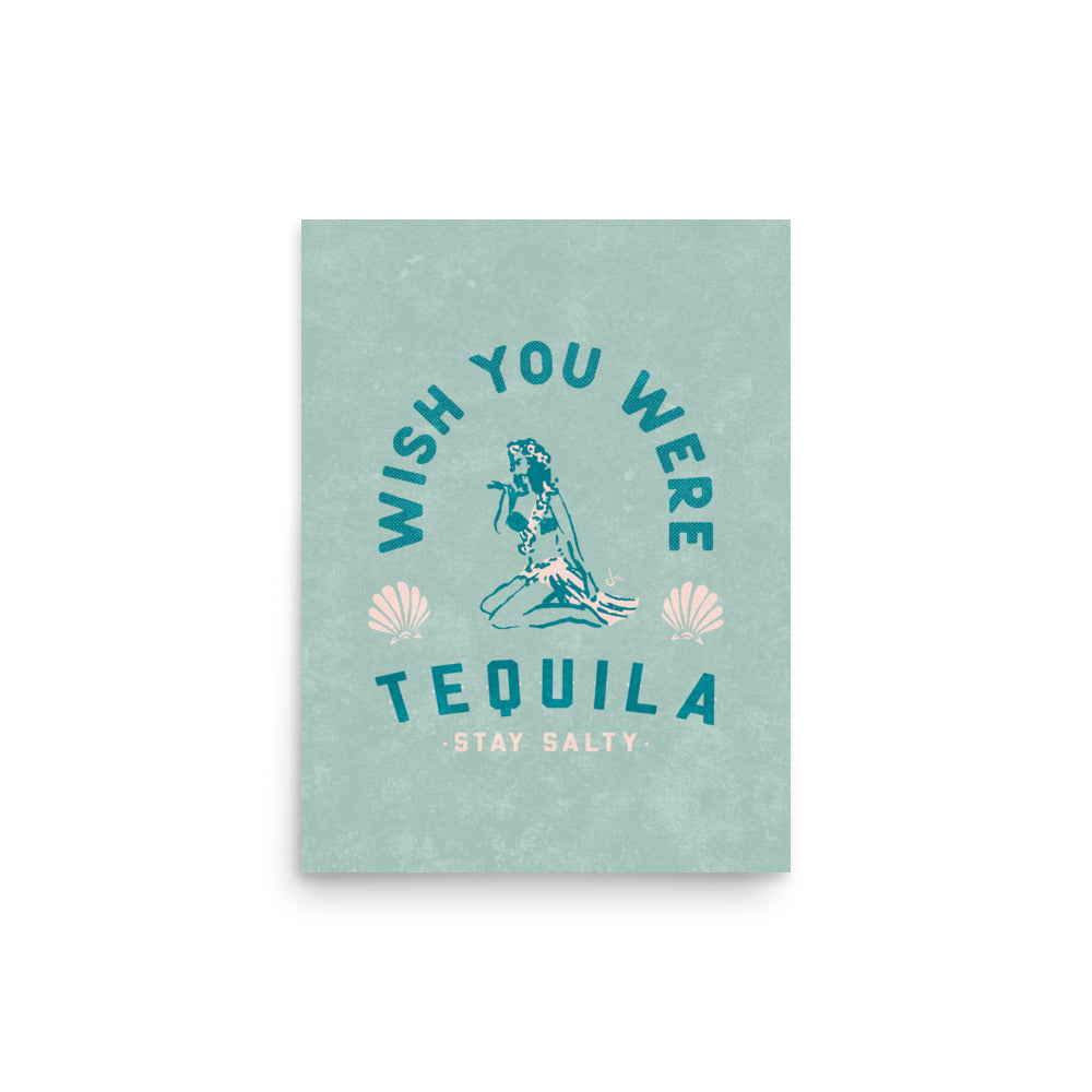 Poster | Hula Tequila | Seafoam