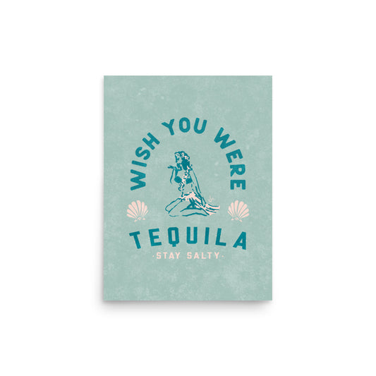 Poster | Hula Tequila | Seafoam