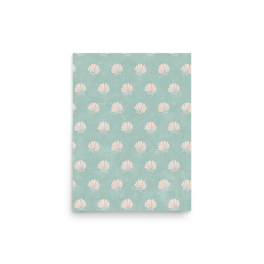 Poster | TEQUILA SUNRISE SHELL | SEAFOAM