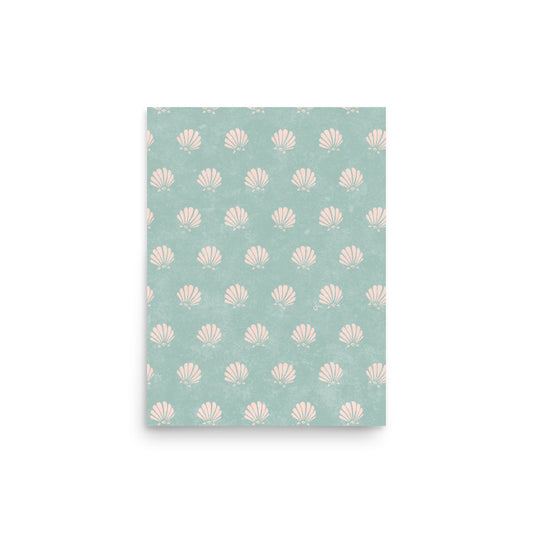 Poster | TEQUILA SUNRISE SHELL | SEAFOAM
