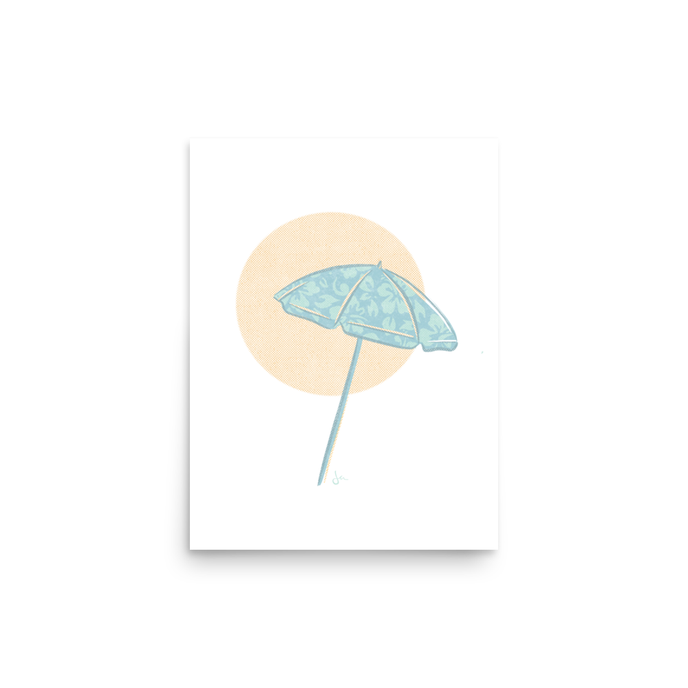 Poster | Brella | Sunny Teal