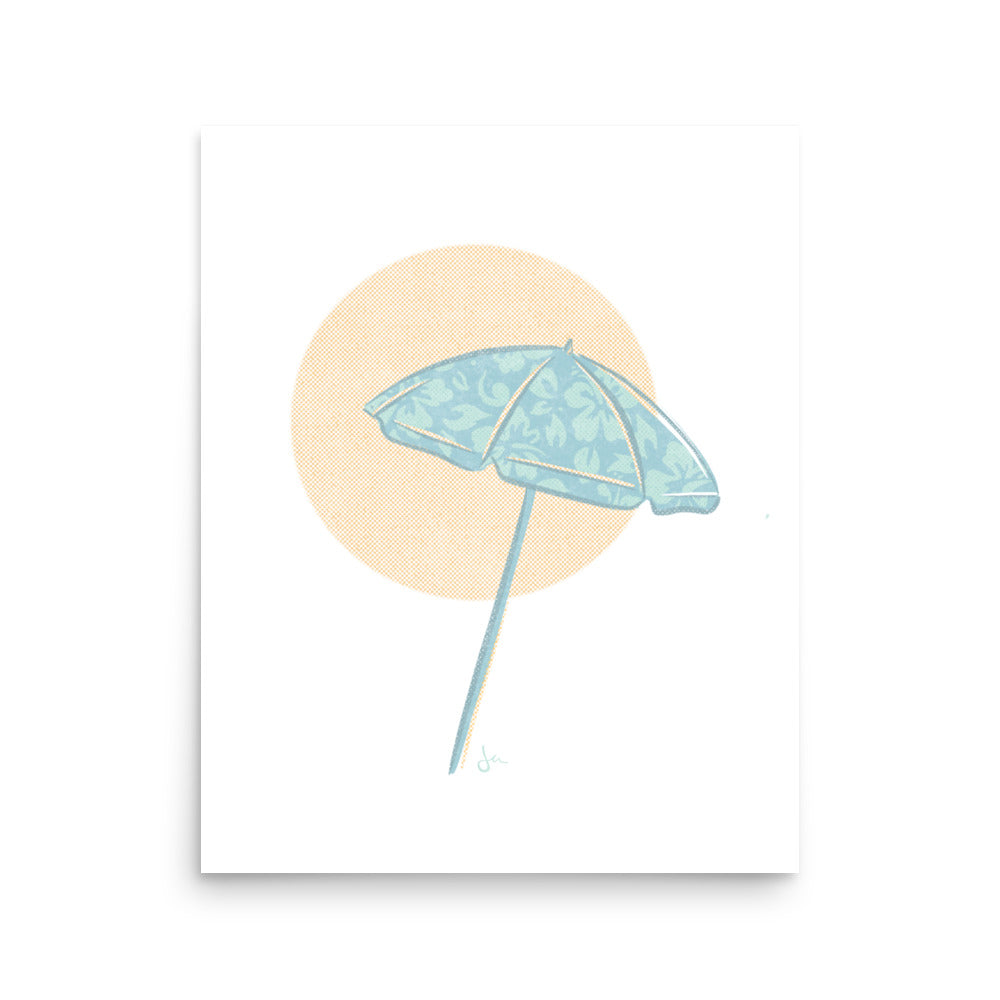 Poster | Brella | Sunny Teal