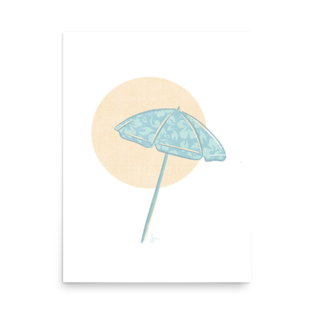 Poster | Brella | Sunny Teal