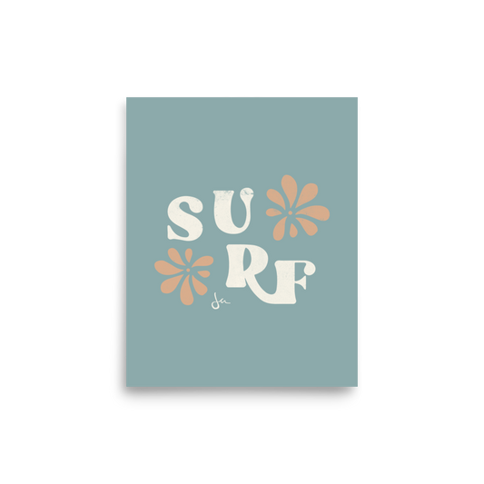 Poster | Surf | Seafoam
