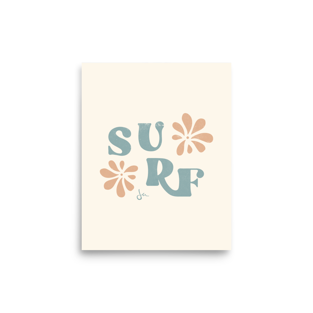 Poster | Surf | Seafoam