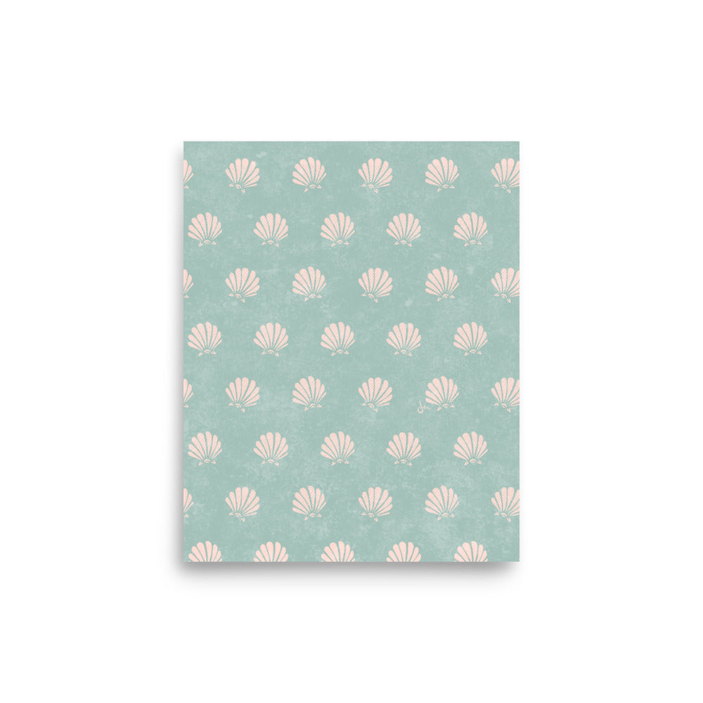 Poster | TEQUILA SUNRISE SHELL | SEAFOAM