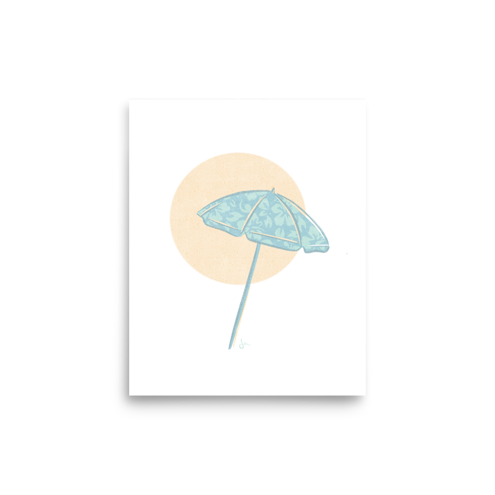 Poster | Brella | Sunny Teal
