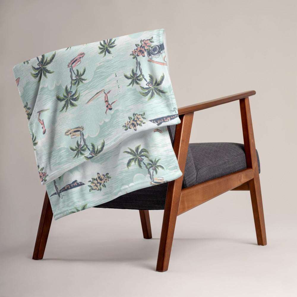 Throw Blanket | Surfer Girls Paradise