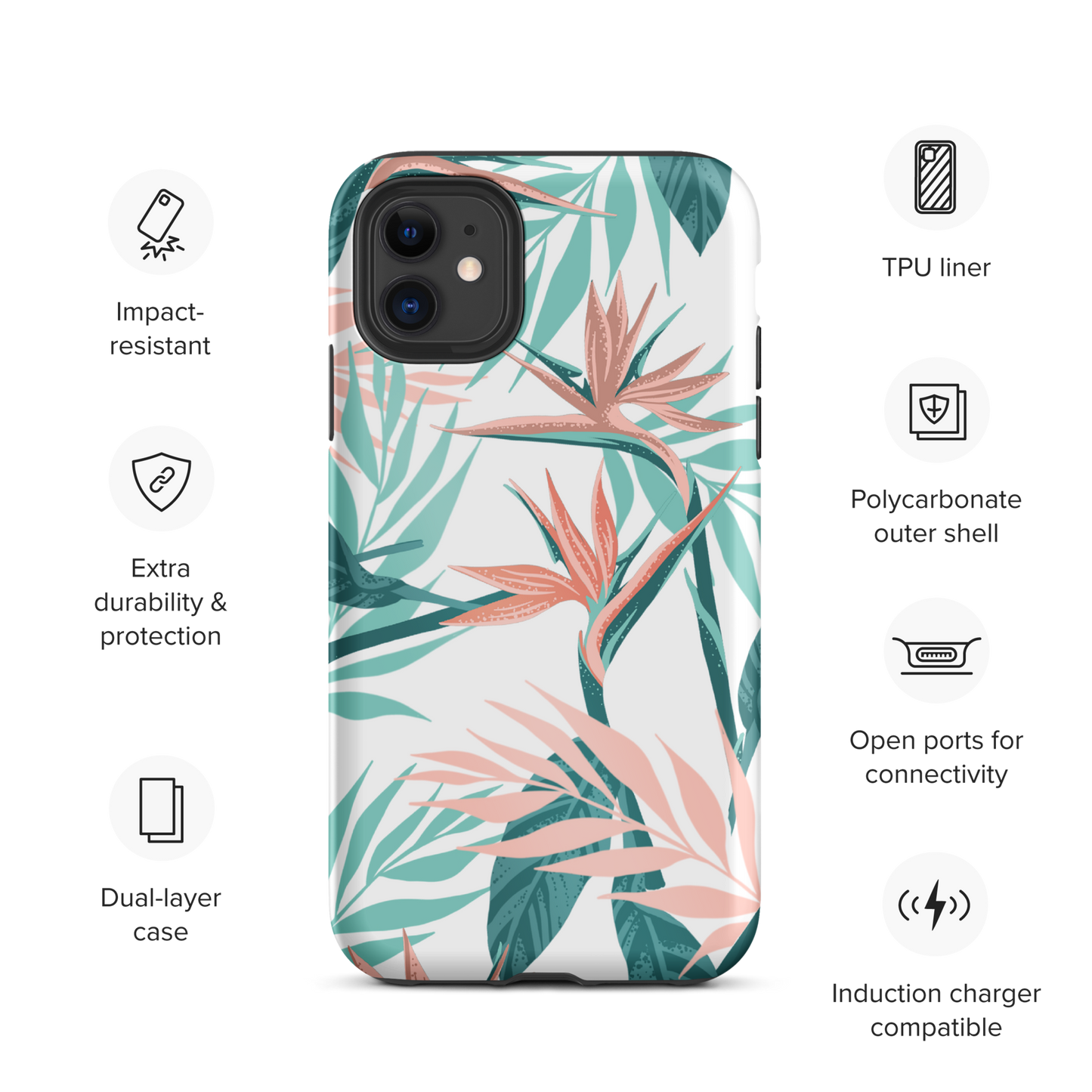 Tough iPhone Case | Paradise Birds