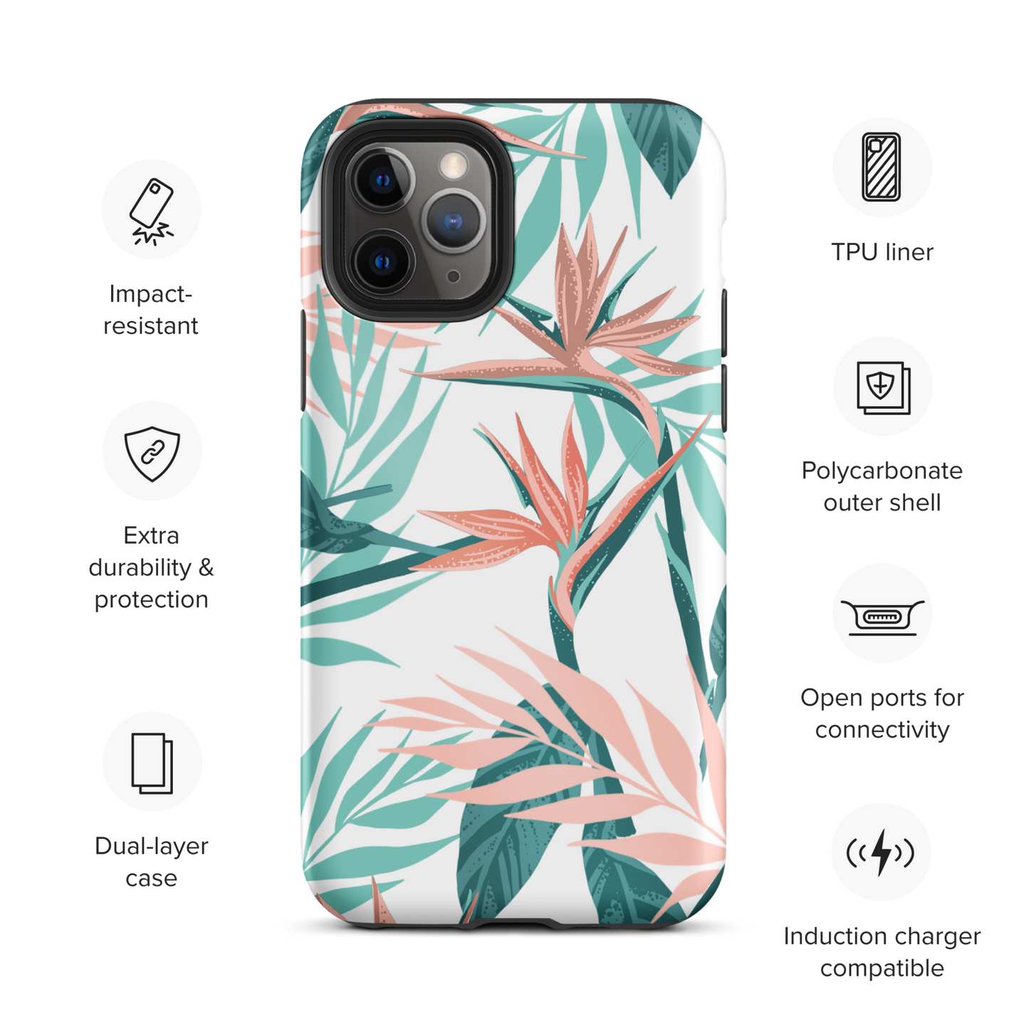 Tough iPhone Case | Paradise Birds