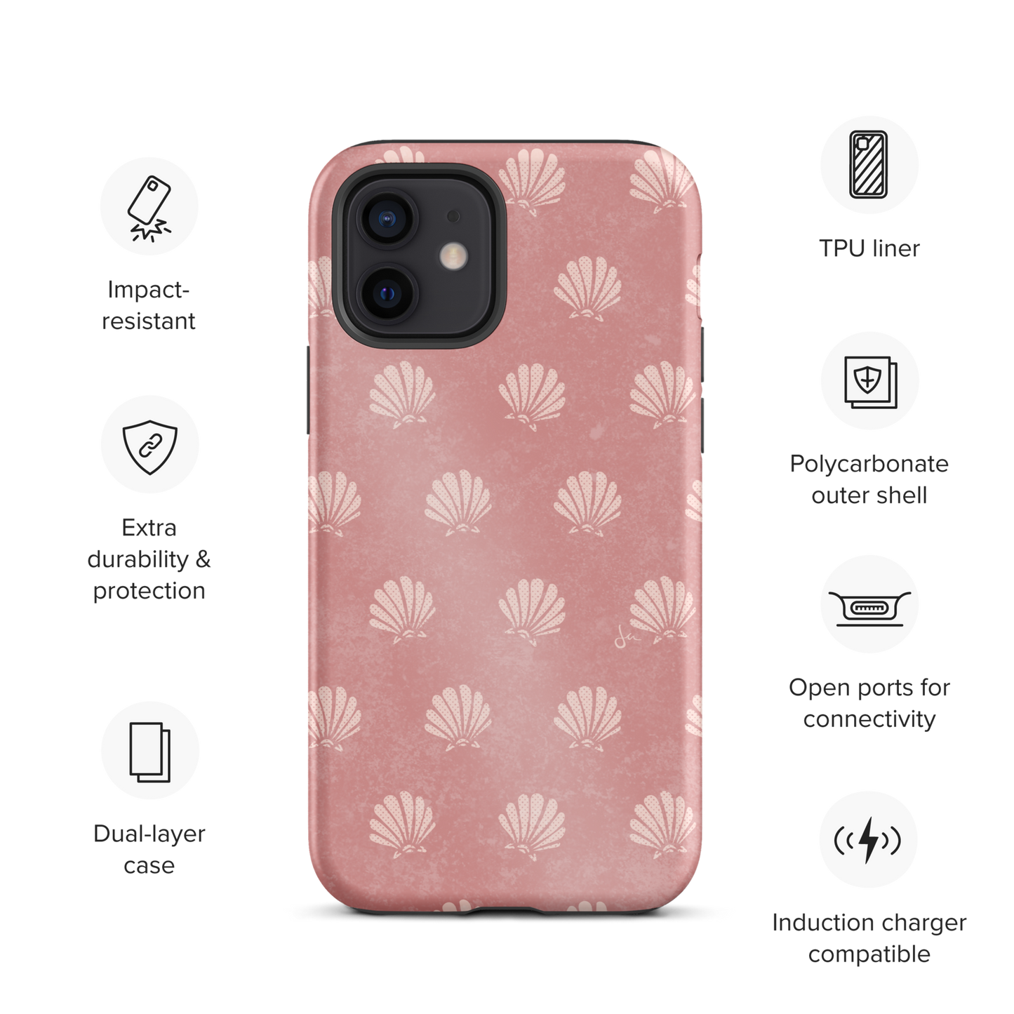 Tough iPhone Case | Tequila Sunrise Shell - Sunburn