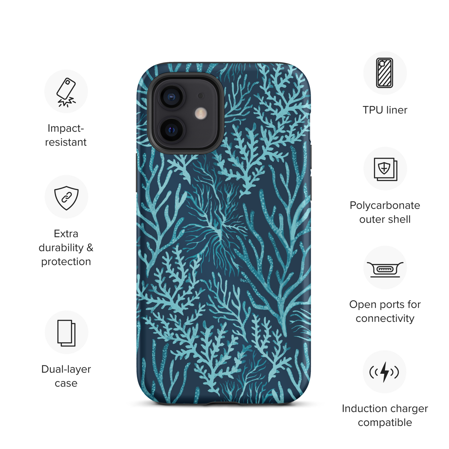 Tough iPhone Case | Deep Sea Coral
