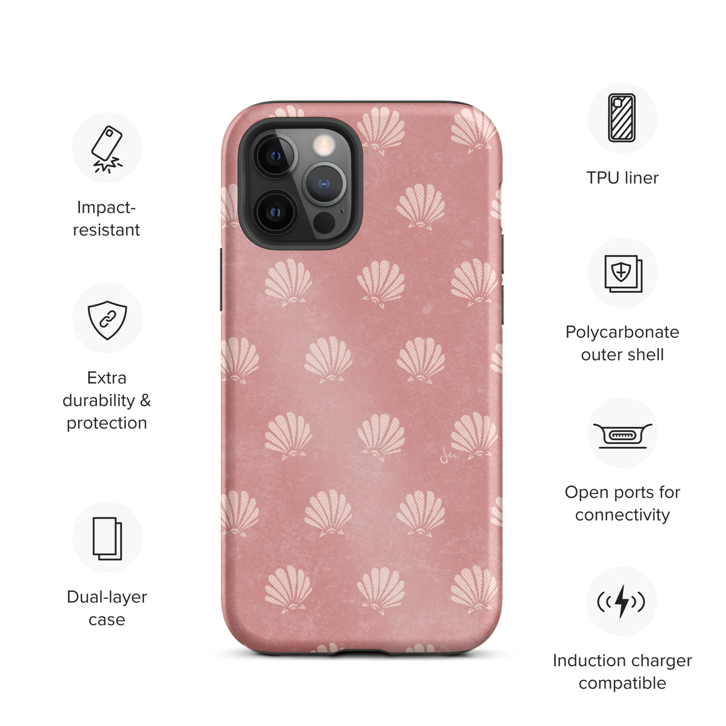 Tough iPhone Case | Tequila Sunrise Shell - Sunburn