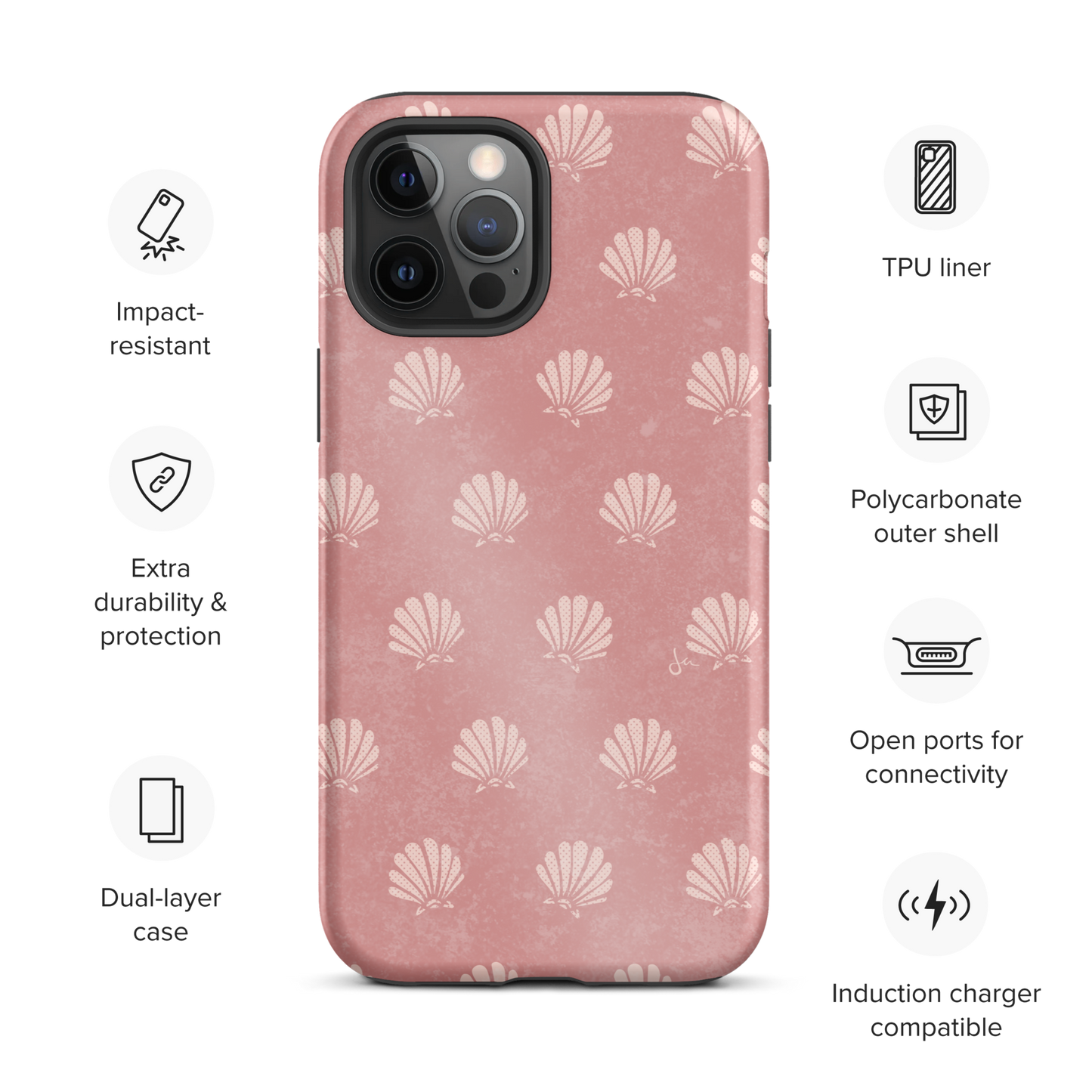 Tough iPhone Case | Tequila Sunrise Shell - Sunburn