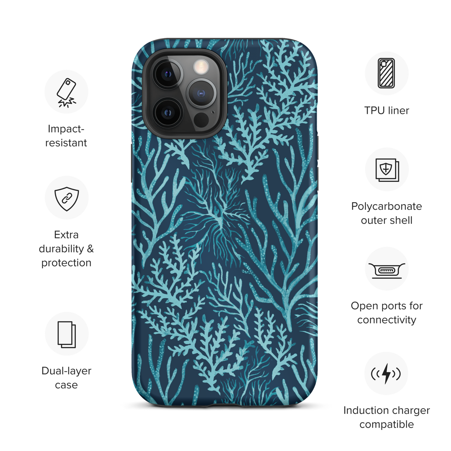 Tough iPhone Case | Deep Sea Coral
