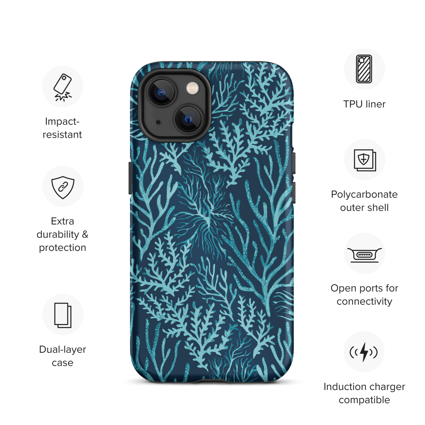 Tough iPhone Case | Deep Sea Coral