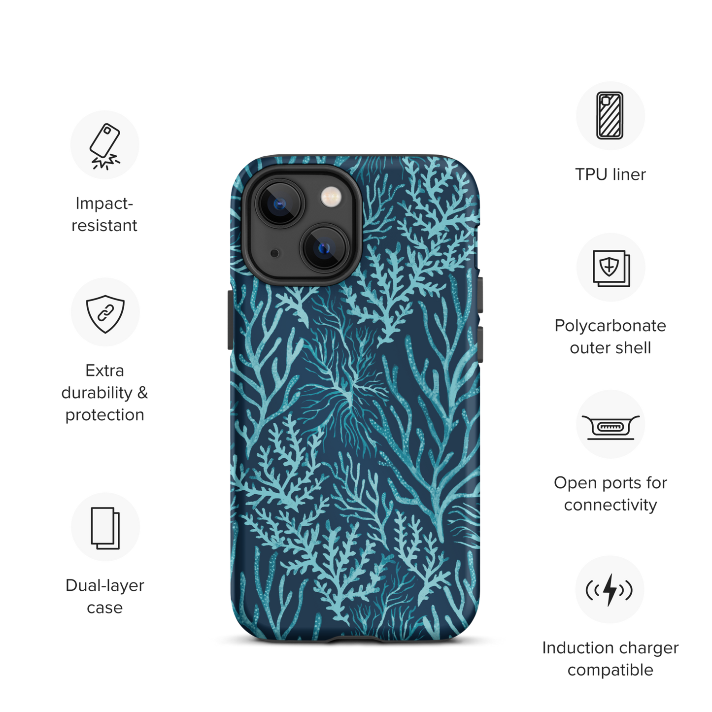 Tough iPhone Case | Deep Sea Coral