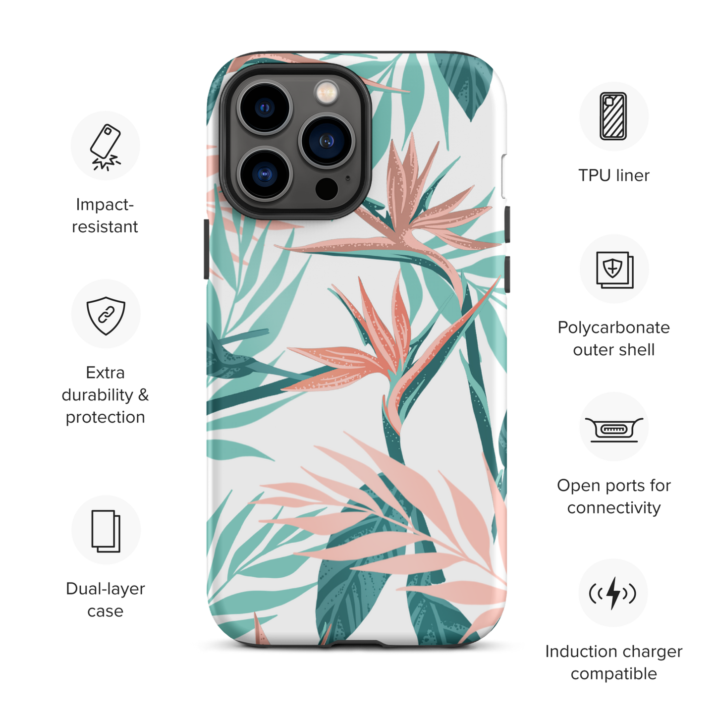 Tough iPhone Case | Paradise Birds