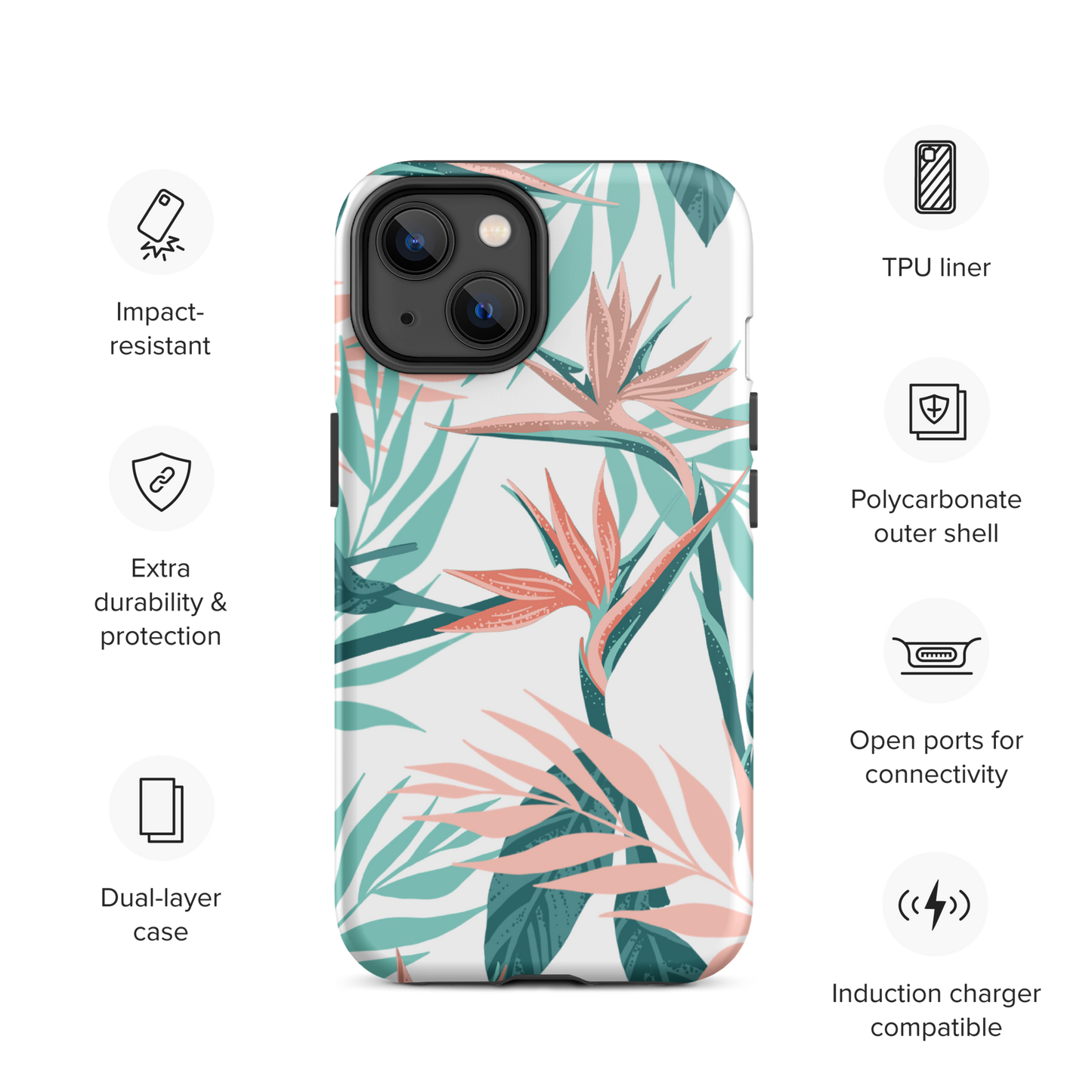 Tough iPhone Case | Paradise Birds