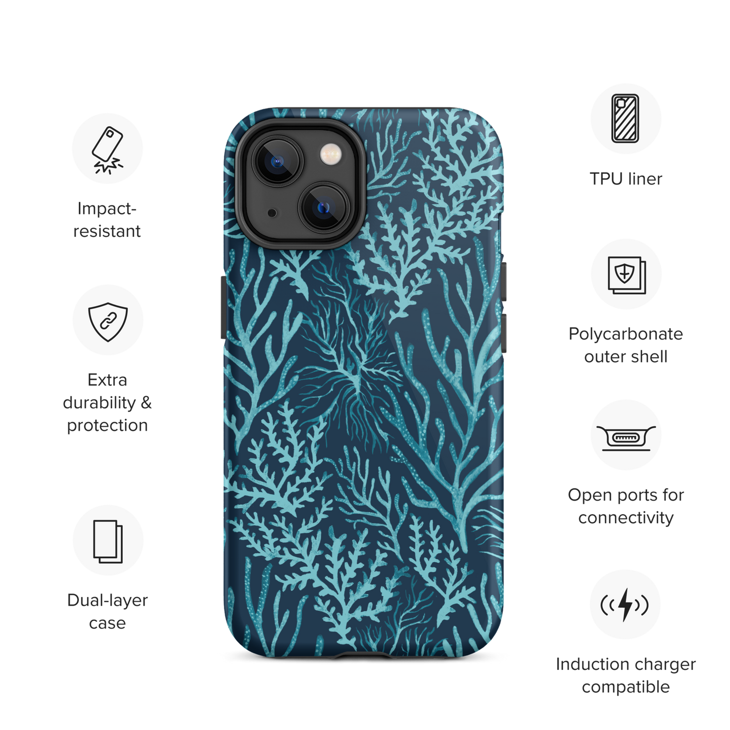 Tough iPhone Case | Deep Sea Coral