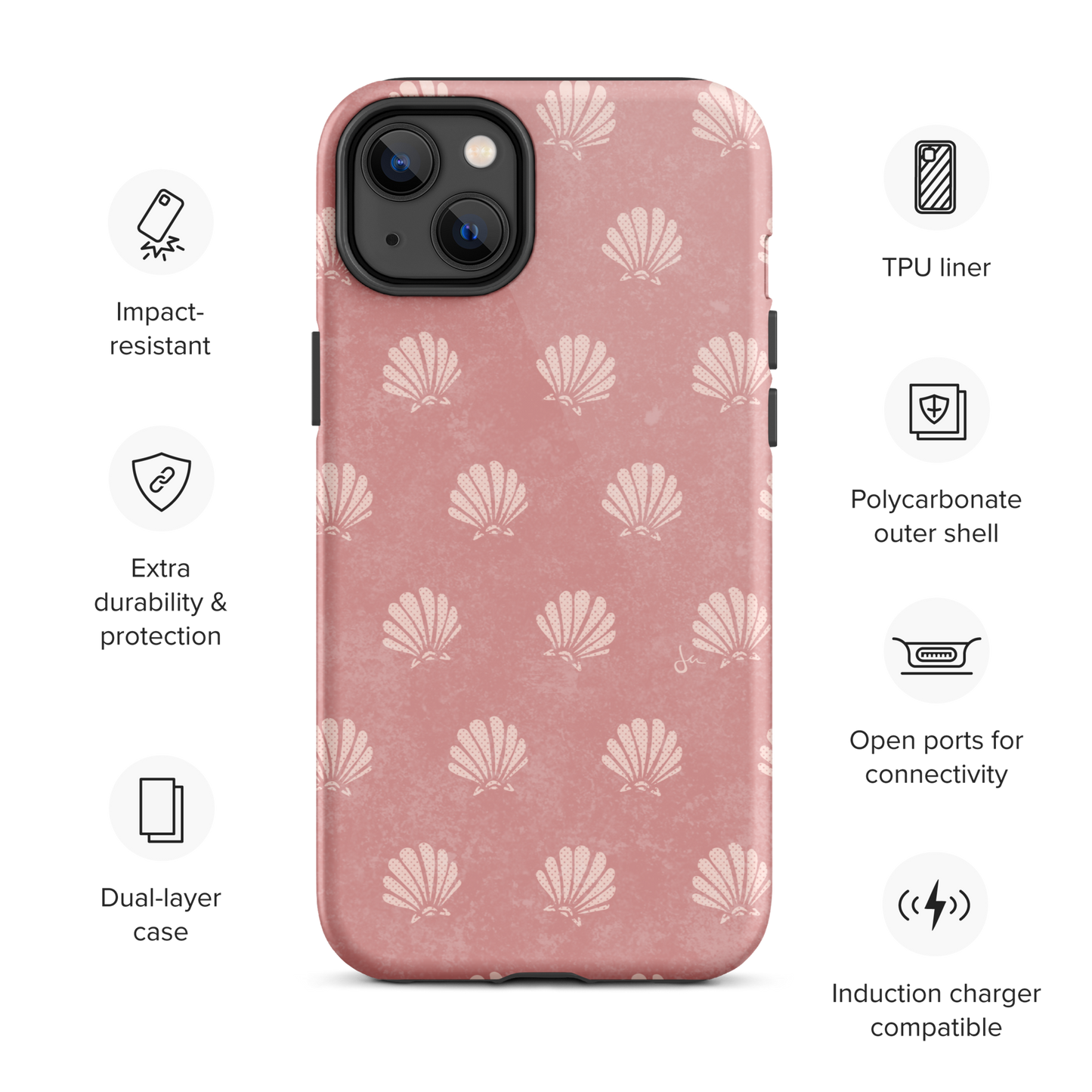 Tough iPhone Case | Tequila Sunrise Shell - Sunburn