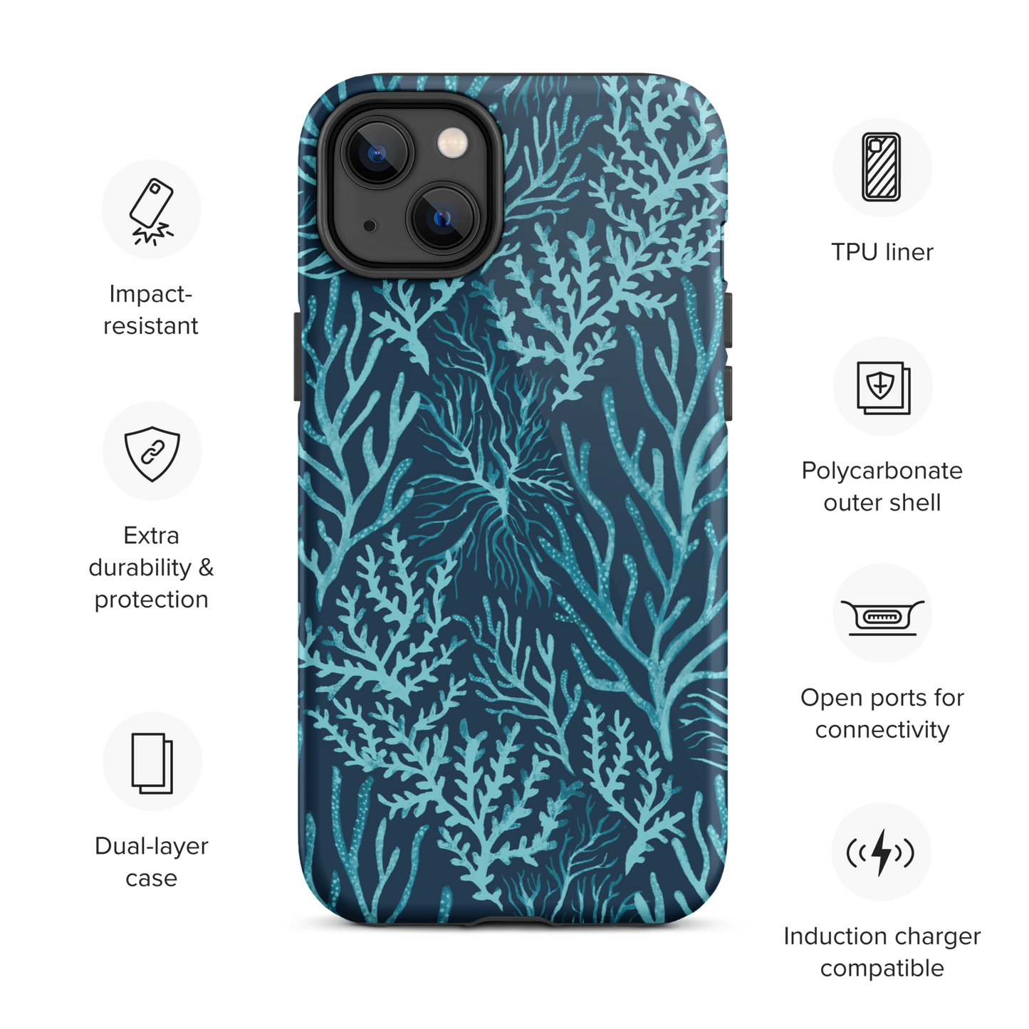 Tough iPhone Case | Deep Sea Coral