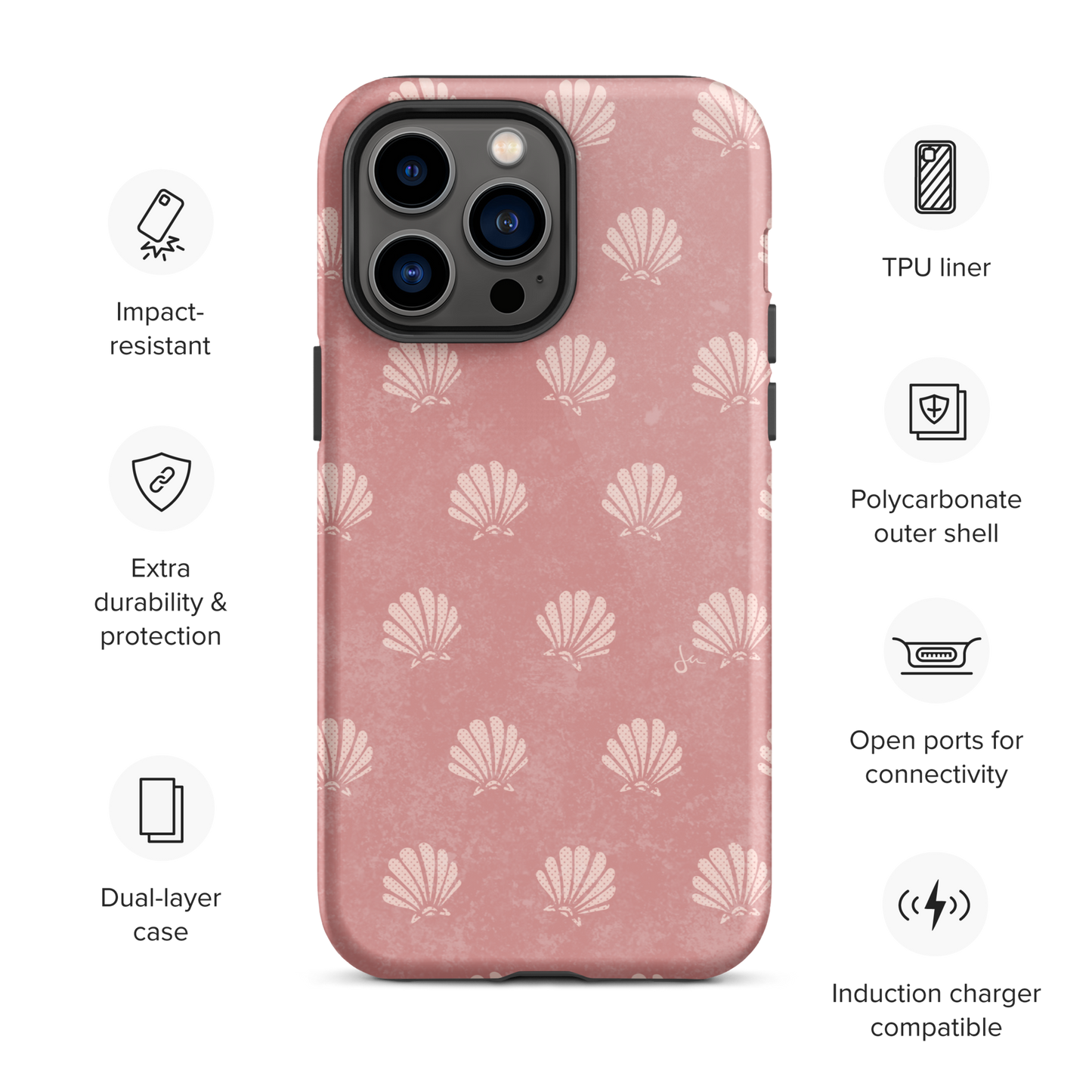 Tough iPhone Case | Tequila Sunrise Shell - Sunburn