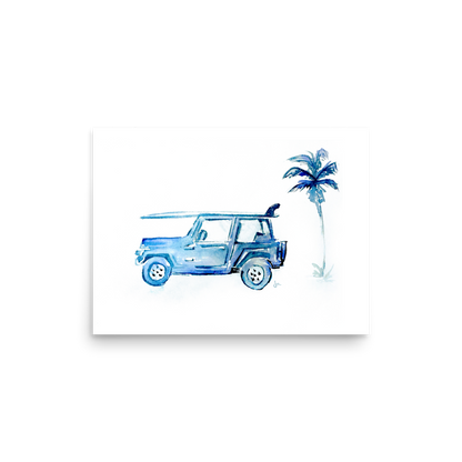 Poster | Surf Jeep