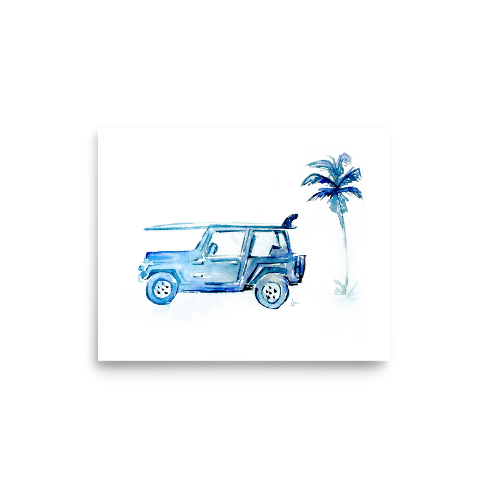 Poster | Surf Jeep