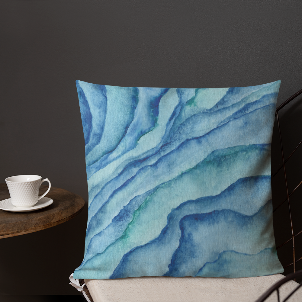 Premium Pillow Case - sea marble