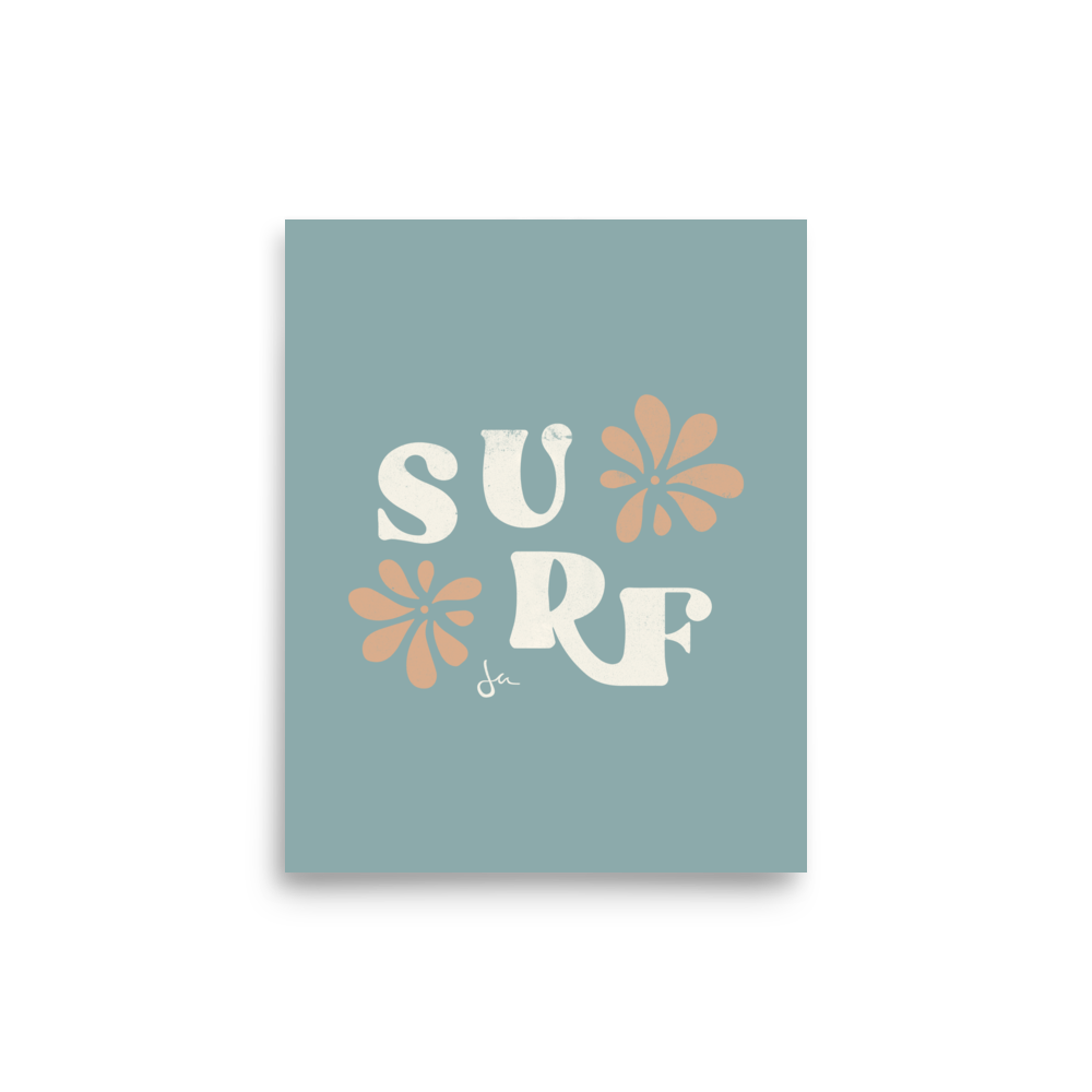 Poster | Surf | Seafoam