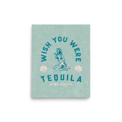 Poster | Hula Tequila | Seafoam