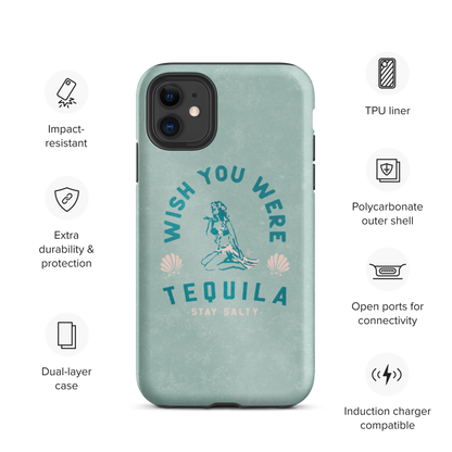 Tough iPhone Case | Hula Tequila - Seafoam
