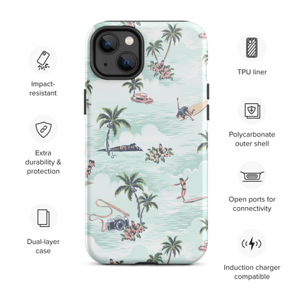 Tough iPhone Case | Surfer Girl Paradise